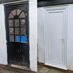 Aluplast uPvc White Panel Door