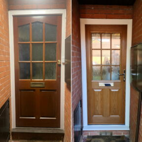 Composite Door Golden Oakl