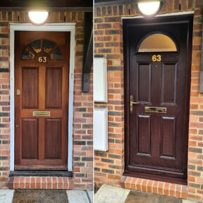 Composite Door Tuscan Rosewood