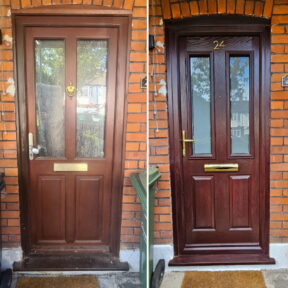 Composite Door Victorian, Rosewood