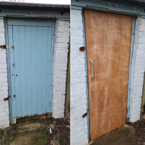 External Haedwood Garage Door