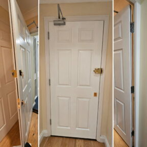 FD30 6 Panel Fire Door Decorated