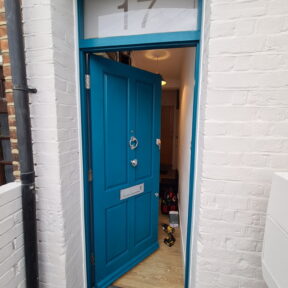 Hardwood Door & Frame, City Filmed Top Light 2