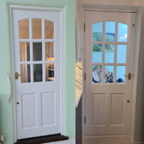 Internal Hardwood Door 9 Panel Glazed