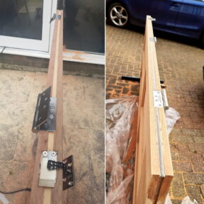 Intumescent Strips Into Door